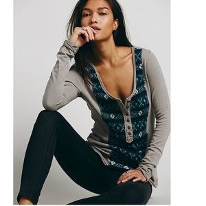 We the Free Free People Countryside Swit fair isle henley